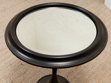 Load image into Gallery viewer, Round Wood Mirror Table