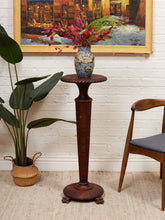 Load image into Gallery viewer, Rare 19th-century Antique Victorian Mahogany Torchère Plant Stand