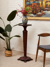 Load image into Gallery viewer, Rare 19th-century Antique Victorian Mahogany Torchère Plant Stand