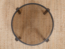 Load image into Gallery viewer, Black and Glass Side Table