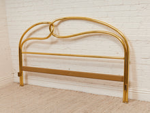 Load image into Gallery viewer, Brass Post Modern Bed Headboard