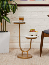 Load image into Gallery viewer, Double Marble Side Table