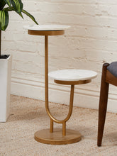 Load image into Gallery viewer, Double Marble Side Table
