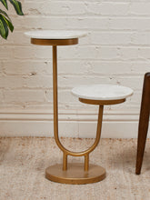 Load image into Gallery viewer, Double Marble Side Table