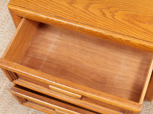 Load image into Gallery viewer, Boho Two Drawer Oak Nightstands