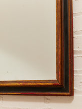 Load image into Gallery viewer, Vintage Framed Black And Gold Mirror