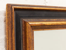 Load image into Gallery viewer, Vintage Framed Black And Gold Mirror