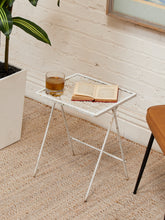 Load image into Gallery viewer, White Vintage Side Table