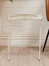 Load image into Gallery viewer, White Vintage Side Table