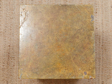 Load image into Gallery viewer, Malachite Block Faux Finish Pedestal Side Table