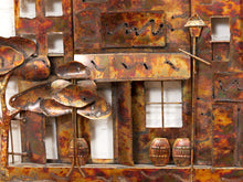 Load image into Gallery viewer, Curtis Jere Era Copper Wall Sculpture Neighborhood