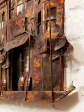 Load image into Gallery viewer, Curtis Jere Era Copper Wall Sculpture Neighborhood