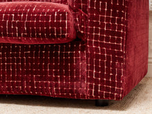 Load image into Gallery viewer, 1970’s Italian Original Zanotta 4 Piece Modular Sofa Reupholstered in Checkered Velvet