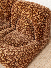 Load image into Gallery viewer, 1970’s Floral Italian Modular Sofa in Brown Vintage Print Upholstery