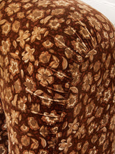 Load image into Gallery viewer, 1970’s Floral Italian Modular Sofa in Brown Vintage Print Upholstery