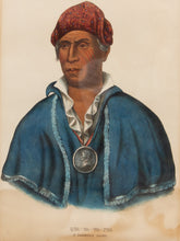 Load image into Gallery viewer, Chief in Blue Historical Portrait Print in Blue Robe