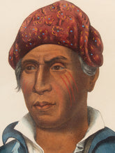 Load image into Gallery viewer, Chief in Blue Historical Portrait Print in Blue Robe