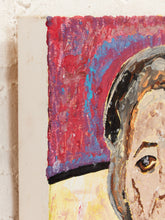 Load image into Gallery viewer, Woman in Blue Figurative Portrait Painting by Julio De La Concha