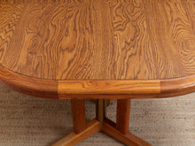 Load image into Gallery viewer, Oak Mid Century Oval Dining Table