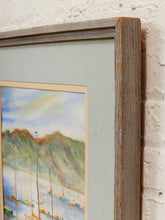 Load image into Gallery viewer, Morning Moorings Framed Harbor Scene with Sailboats