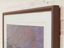 Load image into Gallery viewer, Electric Weave Abstract Geometric Painting in Violet Blue and Coral