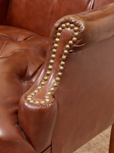 Load image into Gallery viewer, Medium Size Wing Back Leather Chair