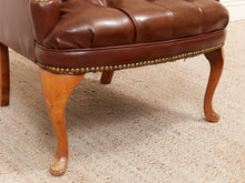 Load image into Gallery viewer, Medium Size Wing Back Leather Chair