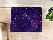Load image into Gallery viewer, Antique Gothic End Table with Purple Top
