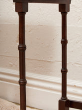Load image into Gallery viewer, Antique Gothic End Table with Purple Top