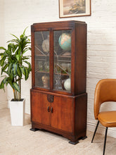 Load image into Gallery viewer, Oak Art Deco Original Antique Bookcases