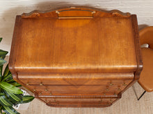 Load image into Gallery viewer, Art Deco Waterfall Highboy Dresser