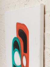 Load image into Gallery viewer, Dual Presence Abstract Figurative Painting in Red Green Blue and Black by Julio De La Concha
