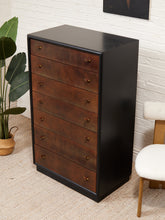Load image into Gallery viewer, Art Deco Highboy Dresser with Black Body