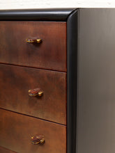 Load image into Gallery viewer, Art Deco Highboy Dresser with Black Body