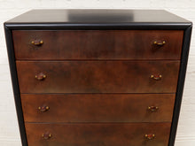 Load image into Gallery viewer, Art Deco Highboy Dresser with Black Body