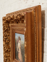 Load image into Gallery viewer, Garden Reverie Framed Romantic Portrait Painting in Ornate Gilt Frame