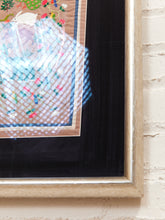 Load image into Gallery viewer, Garden Tapestry Framed Folk Art Textile with Animals and Floral Motif