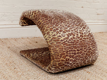 Load image into Gallery viewer, Animal Print Jaymar Cantalever Ribbon Chair & Footstool