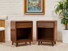 Load image into Gallery viewer, Louvered Drawer Nightstands