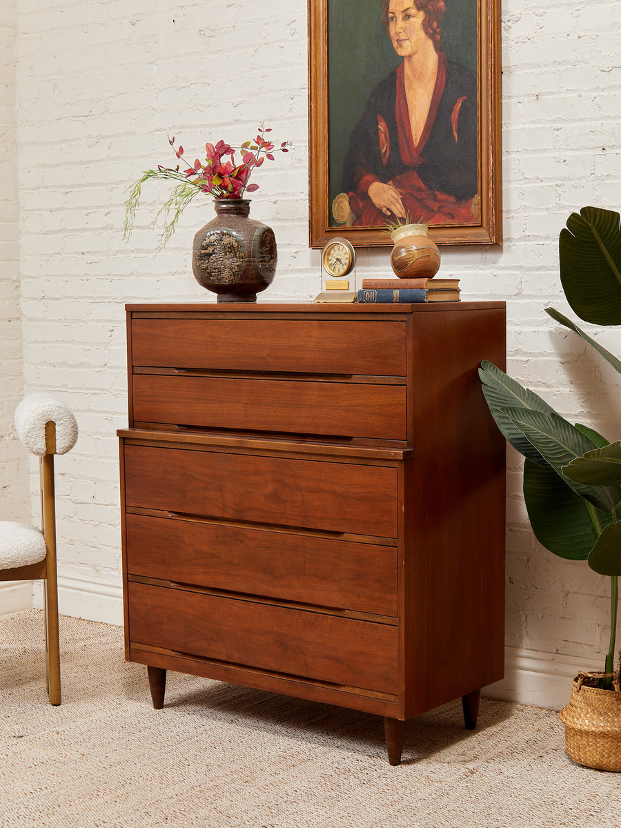 highboy dresser vintage Five Drawer Mid Century Sleek Made in Vietnam Alyce Paris Sheer Corset Color:WHH short suits