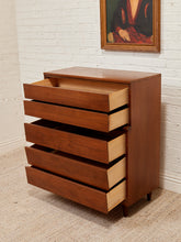 Load image into Gallery viewer, Five Drawer Mid Century Highboy Sleek