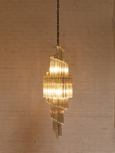 Load image into Gallery viewer, Spiral Art Deco Style Chandelier