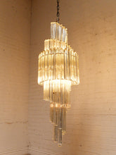 Load image into Gallery viewer, Spiral Art Deco Style Chandelier