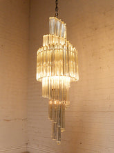 Load image into Gallery viewer, Spiral Art Deco Style Chandelier