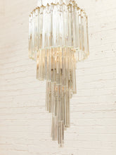 Load image into Gallery viewer, Spiral Art Deco Style Chandelier
