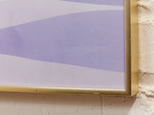 Load image into Gallery viewer, Lilac Horizon Minimal Landscape Artwork with Soft Sun and Lavender Waves