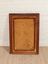Load image into Gallery viewer, Portrait in Burgundy Framed Vintage Female Portrait Painting with Green Background