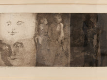 Load image into Gallery viewer, Fading Face Framed Monochrome Figurative Print with Dreamlike Portrait