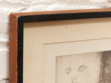 Load image into Gallery viewer, Fading Face Framed Monochrome Figurative Print with Dreamlike Portrait