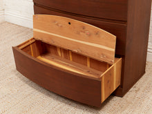 Load image into Gallery viewer, Five Drawer Bowed Front Art Deco Dresser Highboy
